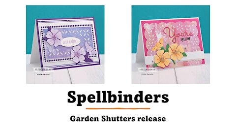 Spellbinders | Garden Shutters collection | 4 cards