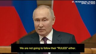 Putin: Russia won't follow the RULES of the "former partners"