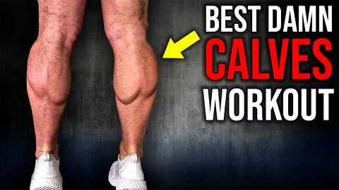 The BEST Damn CALVES Workout (HOME CALF EXERCISES!!)