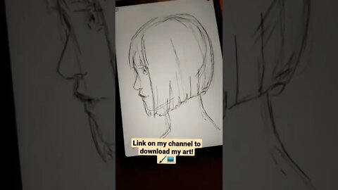 How to draw Female Portrait? 👩🏻 - Daily Art nr.105🖌️
