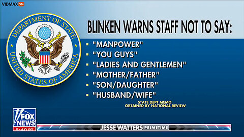 Blinken Is Busy Telling Employees To Avoid Gender Terms Such As Manpower As The World Burns