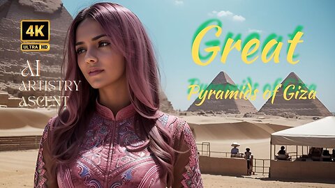 4K AI Artistry Lookbook l Great Pyramids of Giza l Video- Ai Lookbook Girl l Arabian- #ai #aiartsty