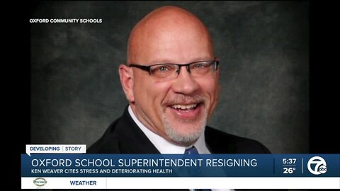 Oxford Superintendent resigns