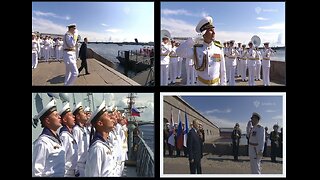 🇷🇺⚓️ Vladimir Putin is reviewing the Main Naval Parade