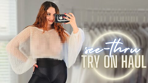 Transparent Try On Haul at Mall_ See-Through Clothes Trend