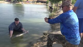 Veterans Sportsman Alliance takes vets fishing at Schwartz Sturgeon Pond