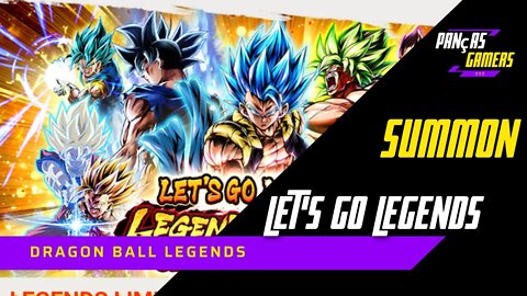 SUMMON LET'S GO LEGENDS COM LEGENDS LIMITED GARANTIDO - DRAGON BALL LEGENDS