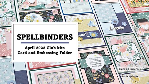 Spellbinders | April 2022 Card kit and Embossing Folder | 20 cards