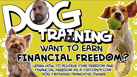 Dog Training | Want to Earn Financial Freedom? Learn How to Achieve Time Freedom And Financial Freedom As a TipTopK9.com Dog Training Franchise Owner