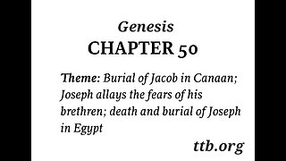 Genesis Chapter 50 (Bible Study)