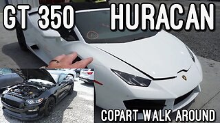 Lamborghini Huracan CHEAP!, Ford Mustang GT350 , BMW, Flood Cars Copart Walk Around