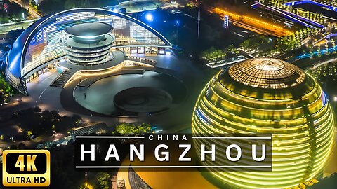 HANGZHOU CITY CHINA NIGHT 4K BY DRONE - STUNNING VIEWS AND HIDDEN GEMS - DREAM TRIPS
