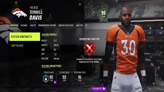 How To Create Terrell Davis Madden 23