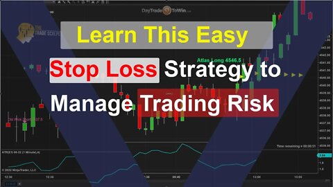 Learn This Easy Stop Loss Strategy to Manage Trading Risk ✔️