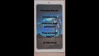 MEDITATION #balance #ambition #patience #dothework #trust #tarotary #forwardlook #tarot #dailycard