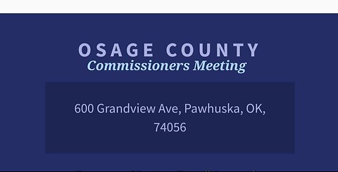 Osage County Commissioners meeting 06.03.2024