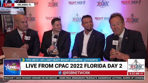 Former UFC Champions Tito Ortiz, Frank Mir, and Harrison Rogers' Interview with RSBN at CPAC 2022