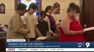 St. Stephen’s Episcopal Church celebrates first Sunday service since fire