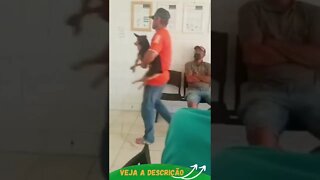 HOMEM LEVA CACHORRO AO HOSPITAL #shorts