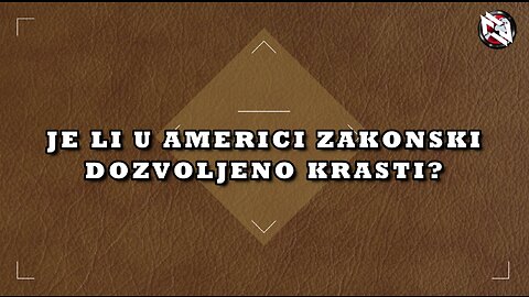 Je li u Americi dozvoljeno zakonski krasti?