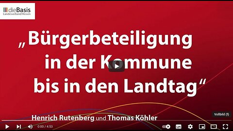 Bürgerbeteiligung von der Kommune bis in den Landtag: Henrich Rutenberg und Thomas Köhler