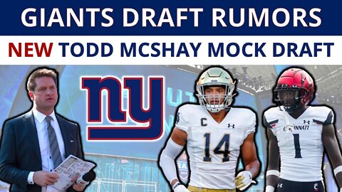 Todd McShay Mock Draft | New York Giants Mock Draft Ft Kyle Hamilton vs Sauce Gardner & Skyy Moore