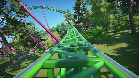 Goliath (colors based on old Goliath - Walibi Holland) Made in Planet Coaster!