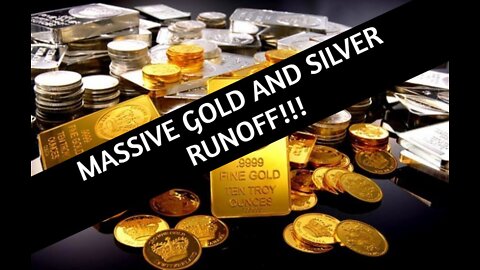 Gold And Silver Runoffs- wholesalers sold out . people using cash to buy Gold and silver