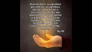 Querido Deus eu agradeço