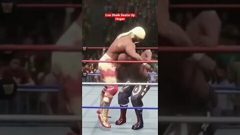 Iron Sheik Annihilates Hulk Hogan Breaks His Back #wwe #wrestling #wrestlemania #gaming