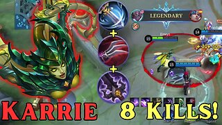 8 Kills! NO DEATHS!! Mythic Ranked Karrie | MLBB | Mobile Legends | Mobile Legends: Bang Bang |