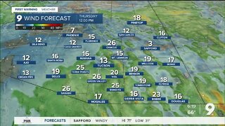 Windy, cooler conditions return before a weekend warm-up