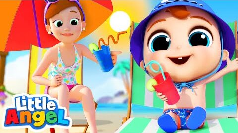 Be Safe at the Beach | Safety Song | Little Angel Nursery Rhymes & Kids Song