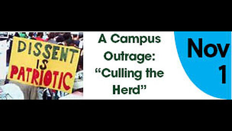 A Campus Outrage: "Culling the Herd"