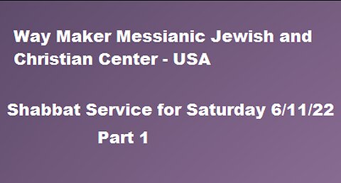 Parashat Nasso or Naso - Shabbat Service for 6.11.22 - Part 1