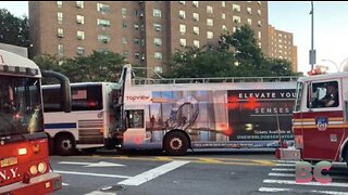 NYC tour bus driver who slammed into city bus gets ticket for running red light