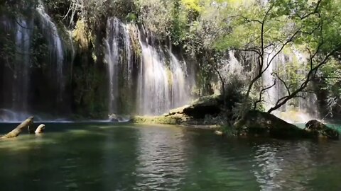 ♥♥ Relaxing Video of Large Waterfall ♥♥ #waterfall #youtube #music #relaxing #viral #videos