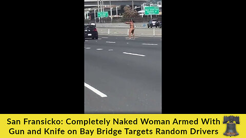 San Fransicko: Completely Naked Woman Armed With Gun and Knife on Bay Bridge Targets Random Drivers