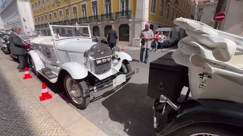 Old Car Lineup - Lisbon Portugal 🇵🇹 (Club De Automóveis Antigos Da Costa Azul)