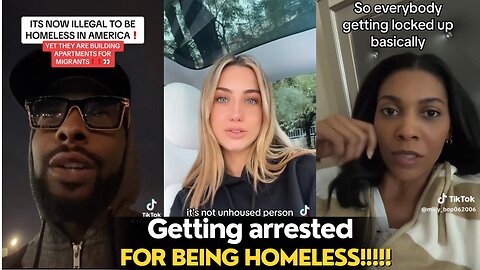 Being Homeless Is Officially Illegal In America |Tiktok Rant On Homelessness,inflation,migrants