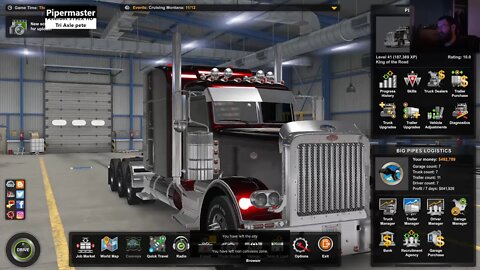 #ats Pipermaster's Live Broadcast (American Truck Simulator) #TruckersMP