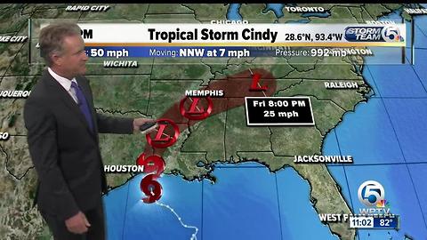 Tropical Storm Cindy 11 p.m. update