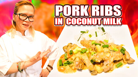 How To Cook Pork Ribs In Creamy Coconut Milk / Como Cosinhar Costelinha De Porco Em Leite De Coco
