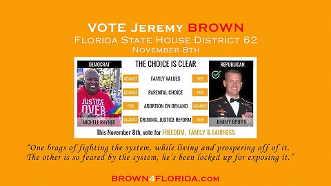 Vote, Your Future Depends On It! Jeremy Brown for FL State House, District 62