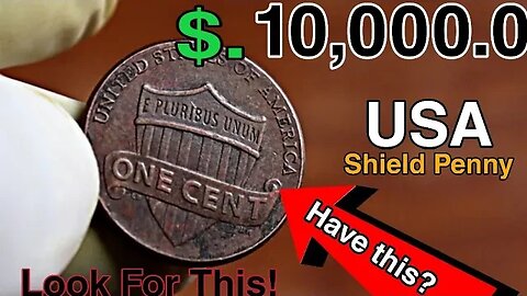 Super rare Lincoln one cent ultra 2017 shield penny worth a lot of money coins worth money!