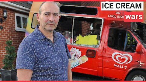 Ice cream seller loses thousands of pounds after arsonists torch two of his vans in bitter turf war