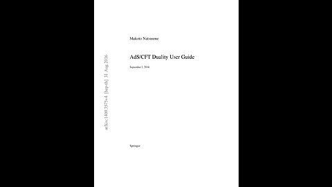 AdS/CFT Duality User Guide, by Makoto Natsuume A Puke(TM) Audiobook
