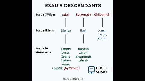 BERĔSHITH / Genesis 36 - I Read My Scriptures! ❤️ 📖