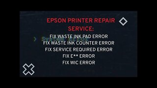 Epson Eco Tank ET Series waste ink pads resets ET M1120