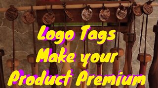 Wood Logo Tags For Premium Products